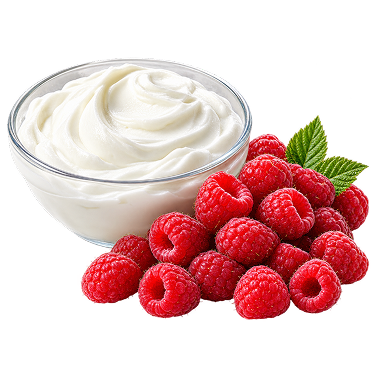 1 cup Greek yogurt + 1 cup raspberries